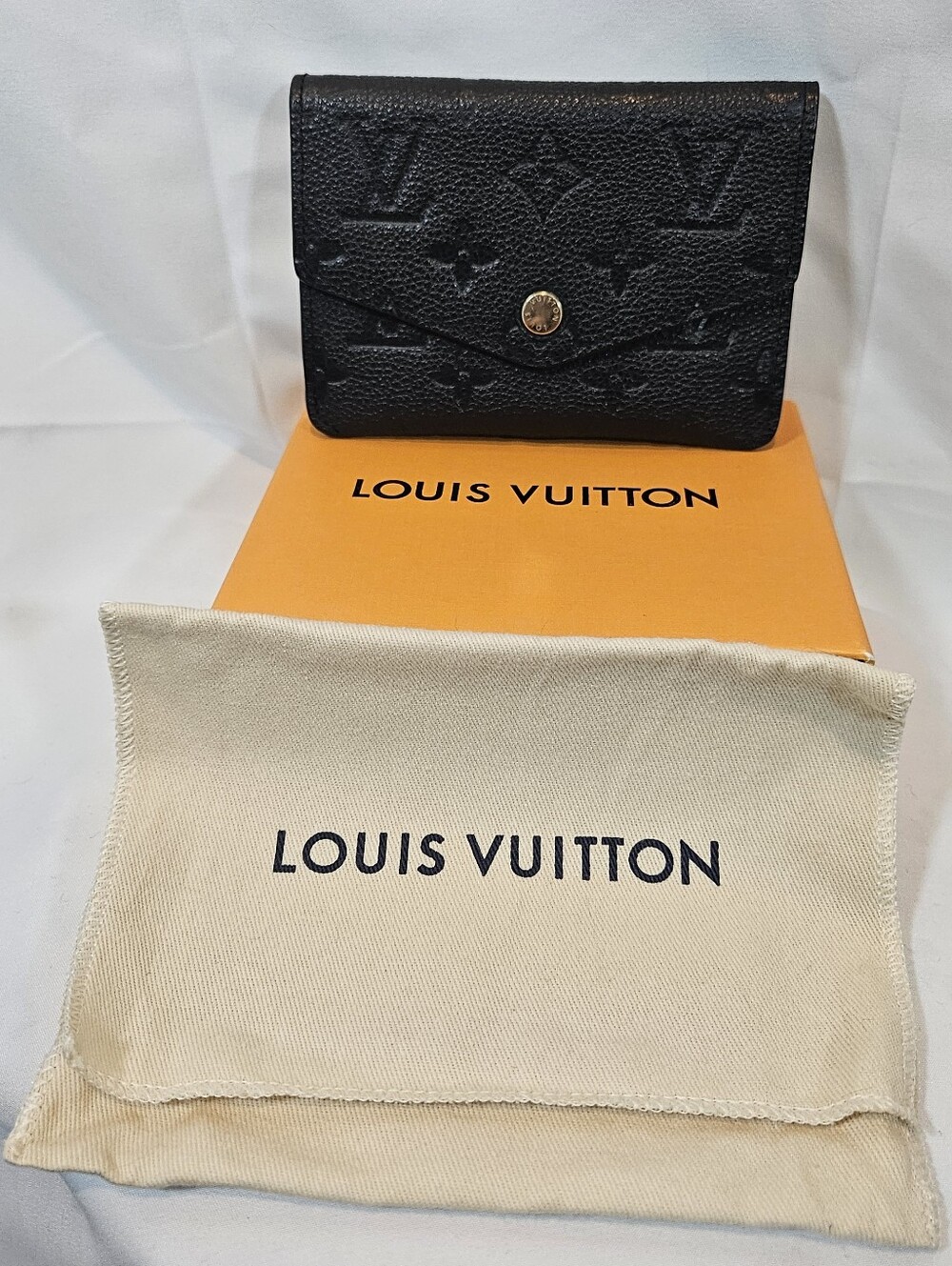 Louis Vuitton Black Monogram Compact Wallet
